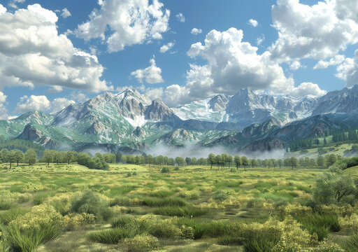 奇幻山地景觀