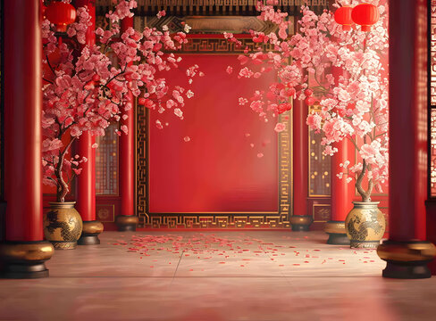 中國風新年背景圖