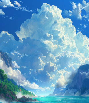 壯闊的天空與海洋