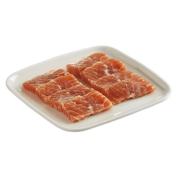[免摳素材]新鮮三文魚(yú)片