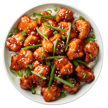 [免摳素材]芝麻雞配米飯