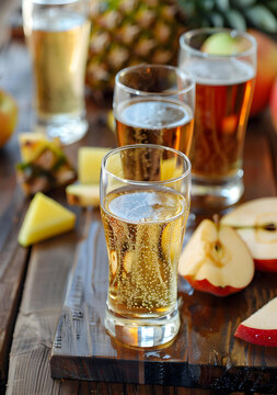菠蘿蘋果片清爽夏日飲品