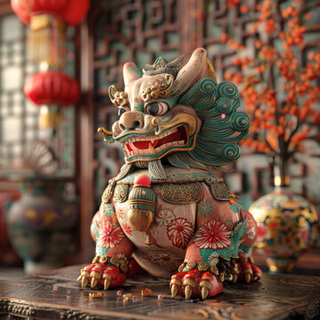 陶瓷貔貅擺件