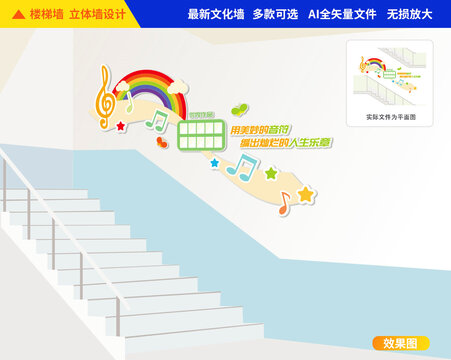 音樂樓梯文化墻