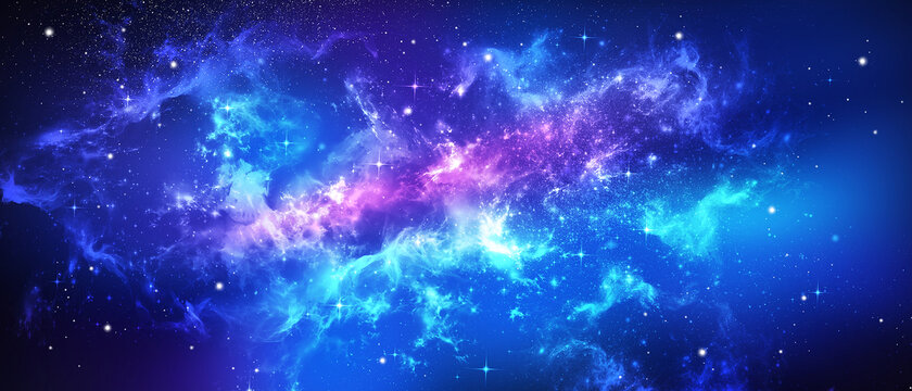 藍(lán)紫夢幻星空