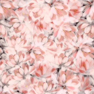 水彩花卉服裝印花