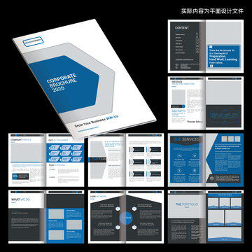 企業(yè)畫冊(cè)InDesign模板
