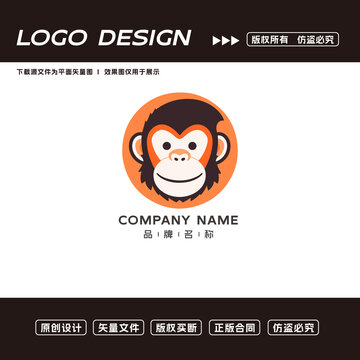 猴子logo標(biāo)志