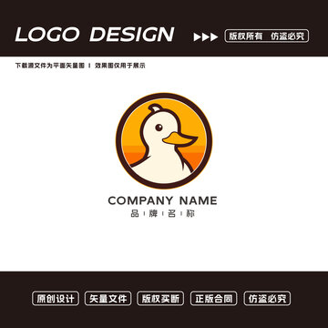 鴨子logo標(biāo)志