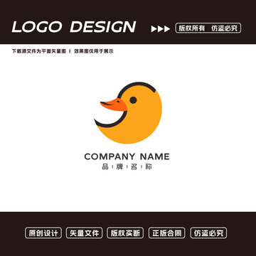 鴨子logo標(biāo)志