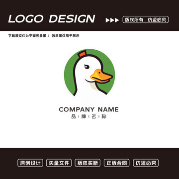 鴨子logo標(biāo)志