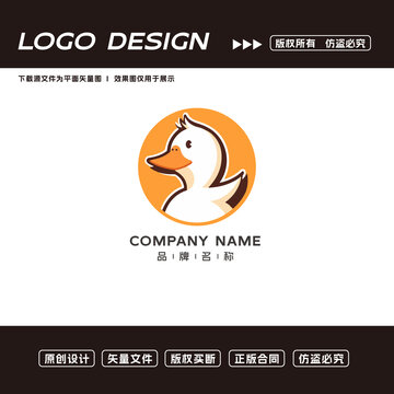 鴨子logo標(biāo)志