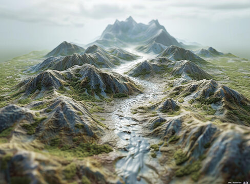 干旱的山地景觀