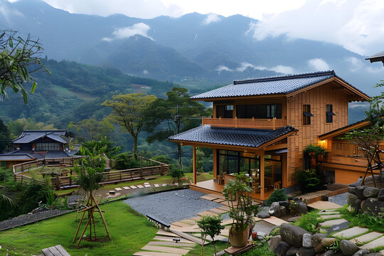 山間日式風(fēng)格房屋