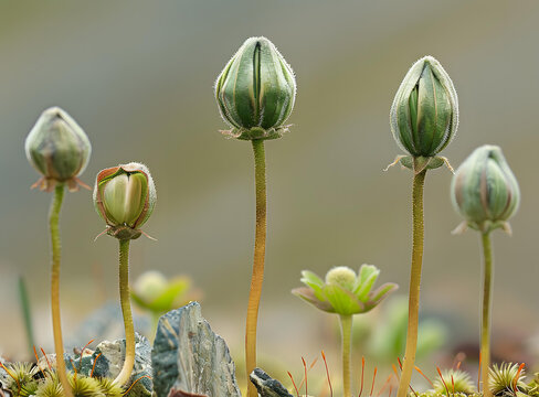 綠色花蕾特寫