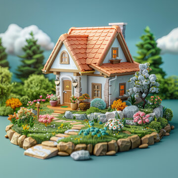 小屋和花園