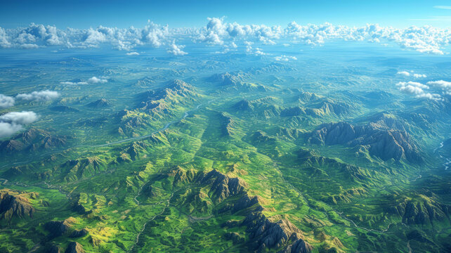 壯麗山河的高山與山谷