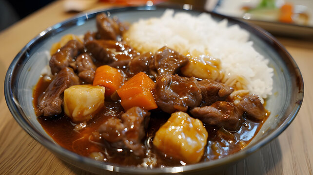 牛肉燉飯特寫