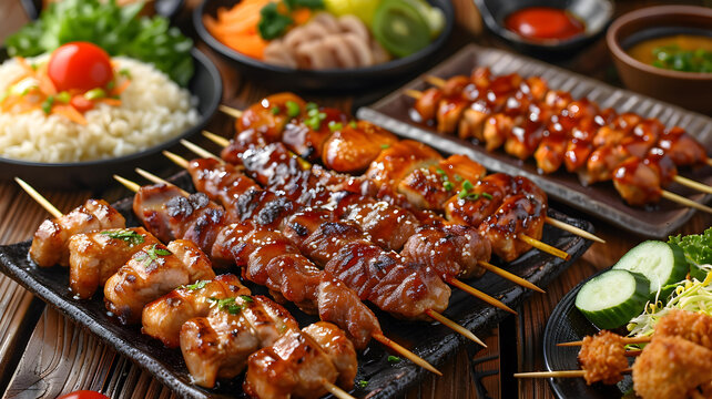 種類繁多的美味日式料理