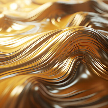 金色波浪圖案