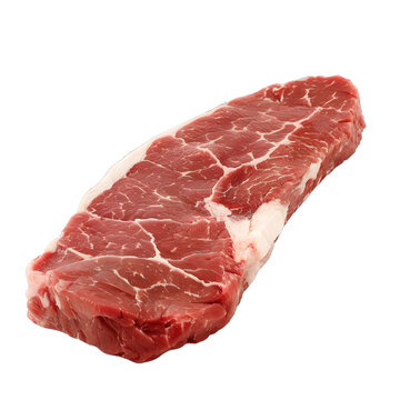 [免摳素材]生牛肉牛排白色背景隔離