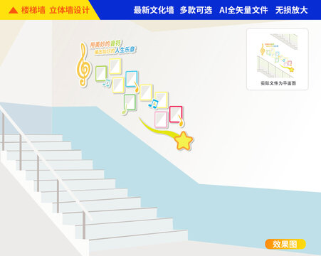音樂樓梯文化墻