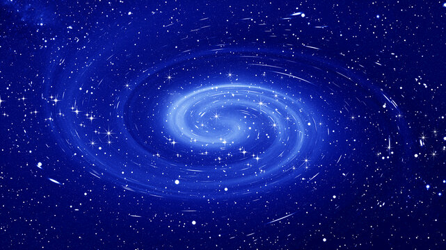 藍(lán)色星空旋渦