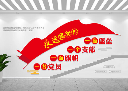 黨建樓梯間文化墻