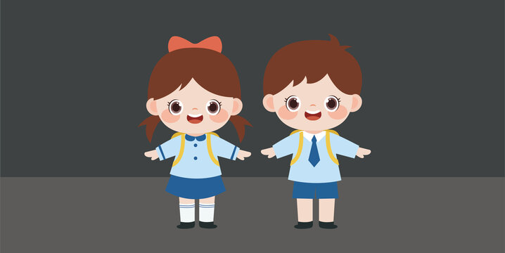 卡通小學(xué)生