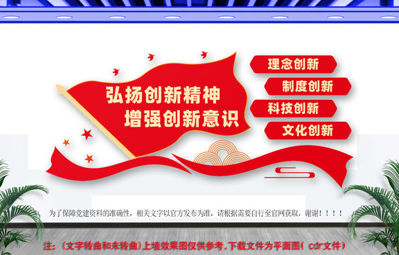 弘揚(yáng)創(chuàng)新精神文化墻