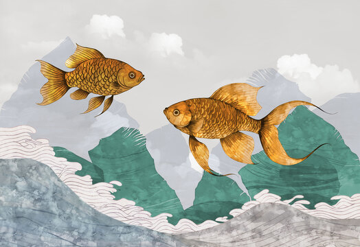 金魚海底
