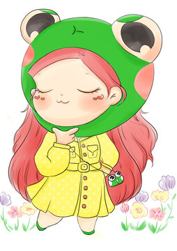 青蛙頭少女