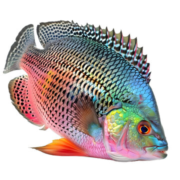 [免摳素材]白色背景上的彩色魚