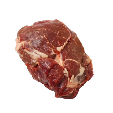 [免摳素材]白色背景上的生牛肉