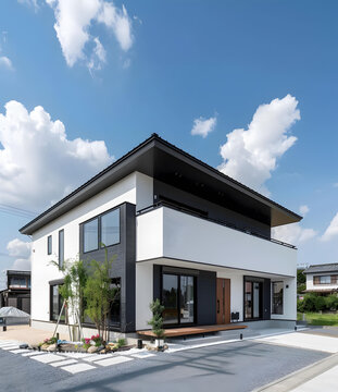 現(xiàn)代簡約白色外墻住宅