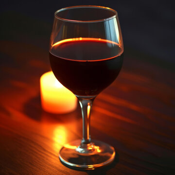 紅酒與燭光