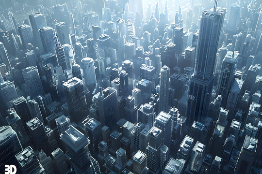3D建模的城市景觀