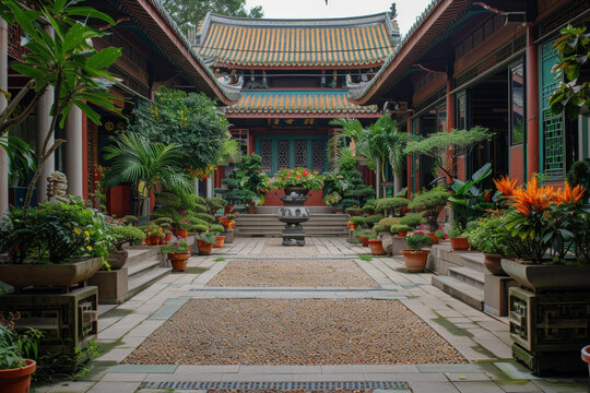 中式庭院花園