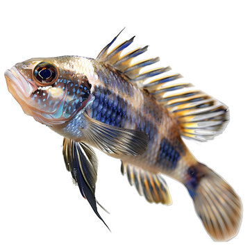 [免摳素材]白色背景上的彩色魚