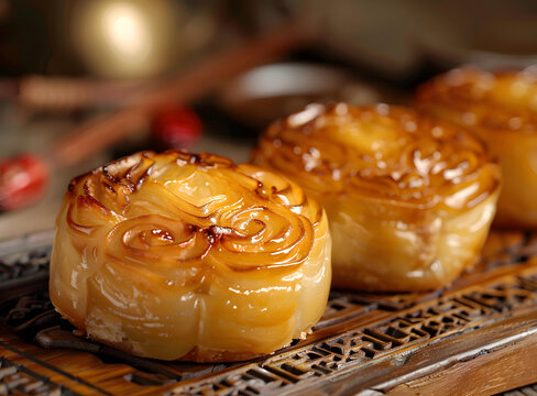 傳統(tǒng)月餅特寫(xiě)