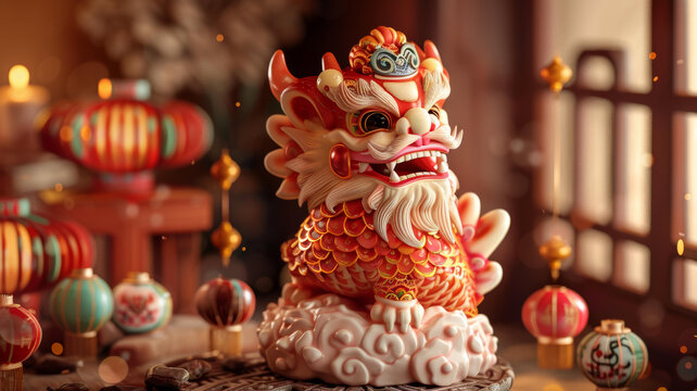 祥瑞舞獅鬧新春