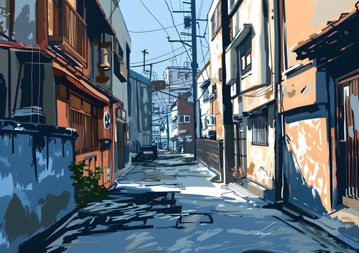 日式小巷