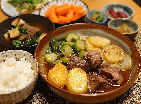 日式牛肉土豆蔬菜湯
