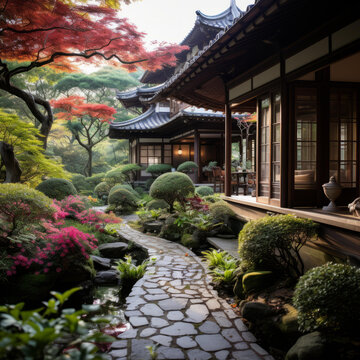 日式庭院枯山水