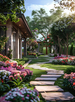 中式禪意花園景觀