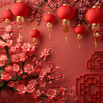 新年快樂(lè)的AI圖片