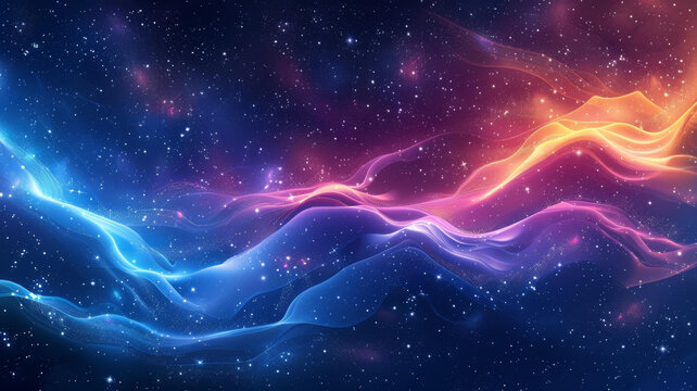 綺麗星云的AI圖片