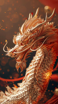金色中國(guó)龍3D