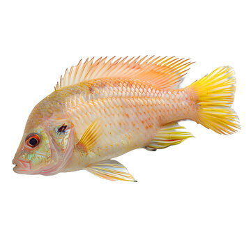 [免摳素材]白色背景上的新鮮魚