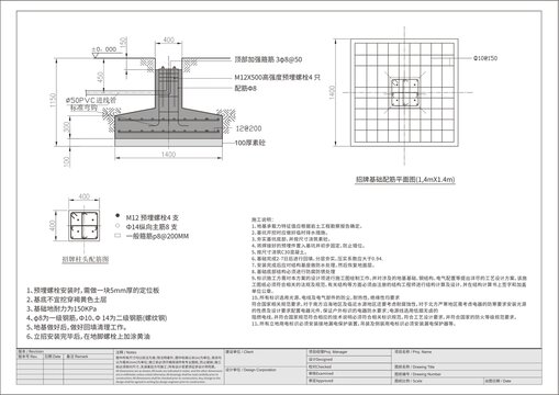 導視牌基礎預埋